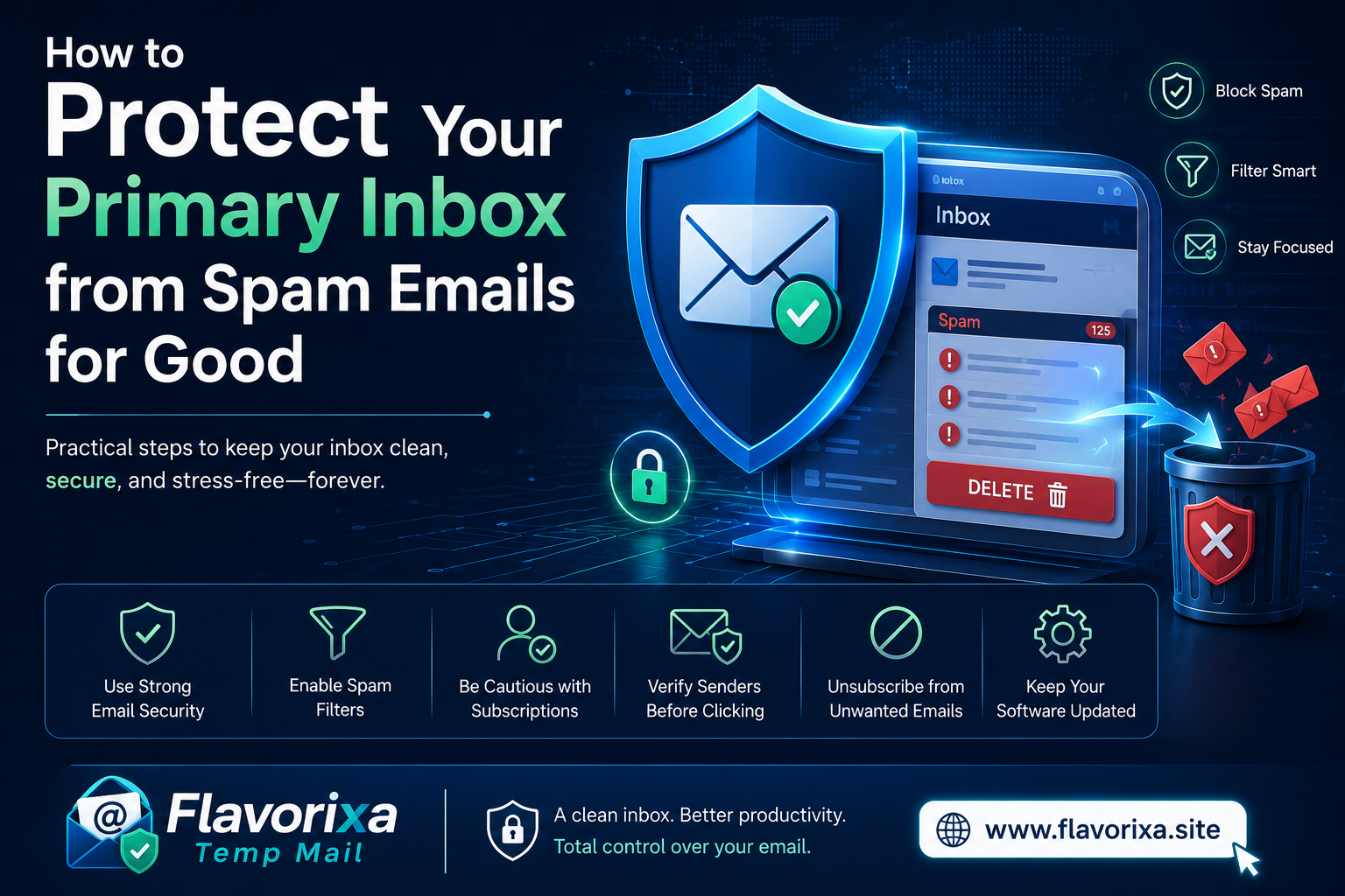 How to Protect Your Primary Inbox from Spam Emails for Good